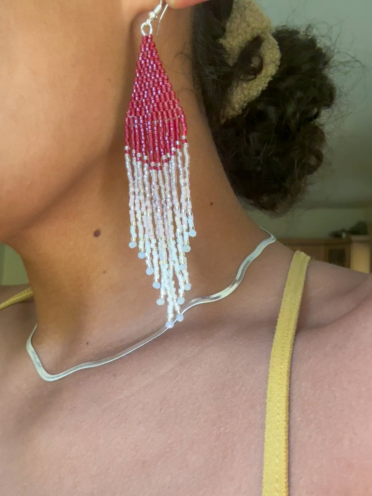 Beaded Fringe Earrings