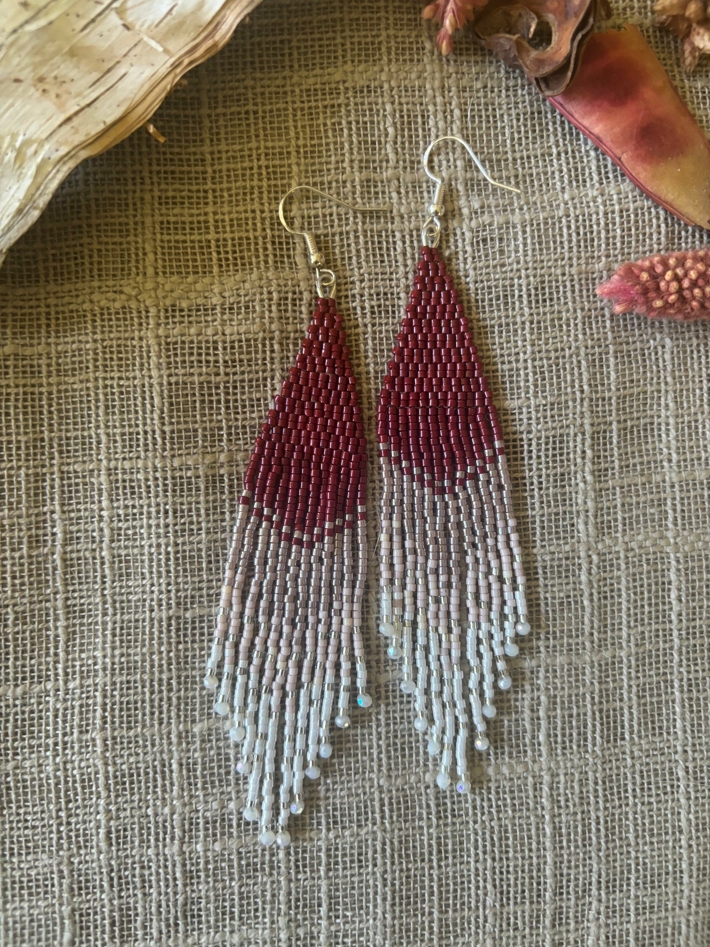 Beaded Fringe Earrings